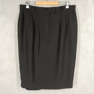 Lauren Ralph Lauren 16W Pencil‎ Skirt Career Business Office Wear Black